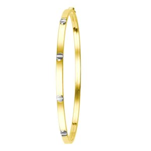 9ct YG Flexi Screw Ladies Bangle