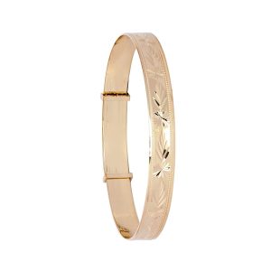 9ct YG Expandable Maiden's Bangle