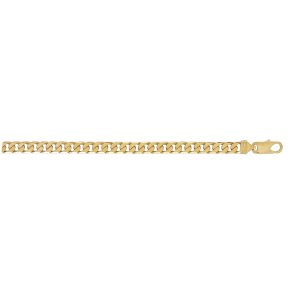 9ct YG Tight Link Curb Gents Bracelet
