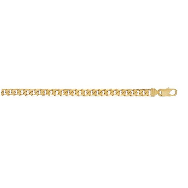 9ct YG Tight Link Curb Gents Bracelet