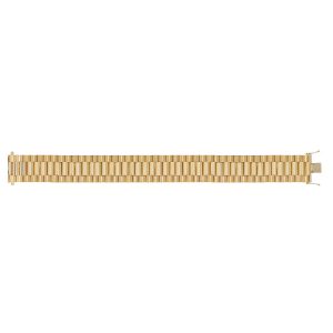 9ct YG 20mm Brickwork Bracelet 8.5