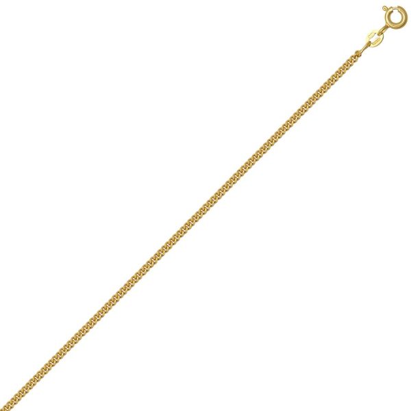 9ct YG Classic Curb Chain <br>22 Inch