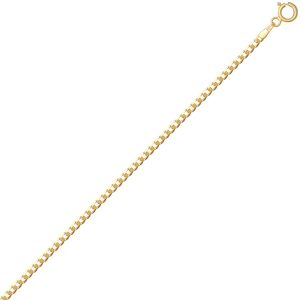 9ct YG Supers Flat Curb Chain 22 Inch