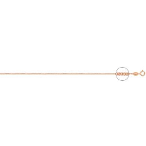 9ct RG Diamond Cut Fine Curb Chain 20 Inch