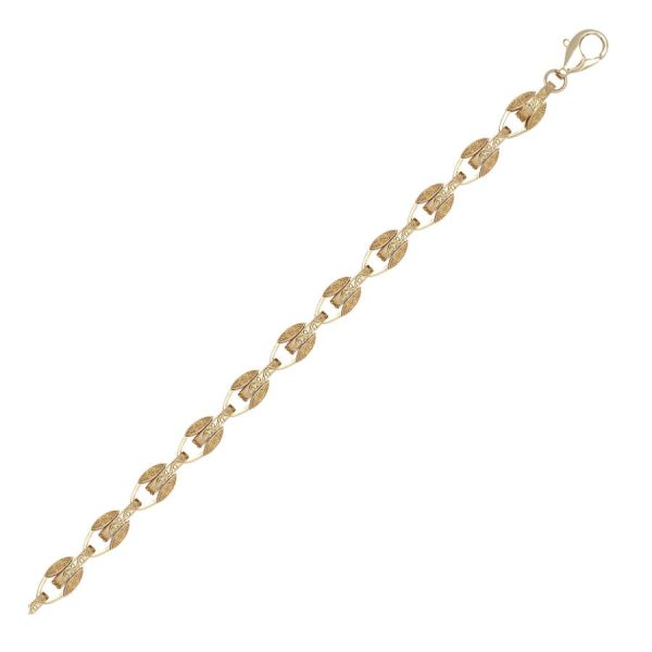 9ct YG Plain Tulip Chain 24 <br>Inch