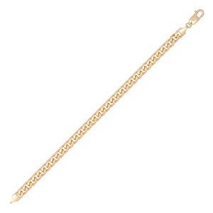 9ct YG 6mm Bombe Curb Chain 24 Inch