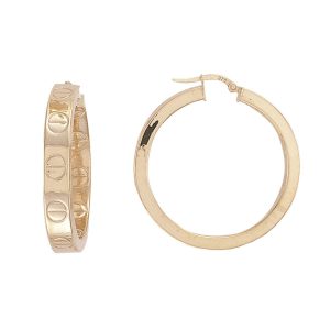 9ct Yellow Gold Screw Earrings
