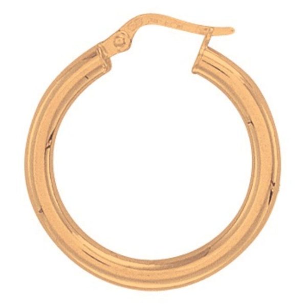 Hoop Earrings Yellow <br>Gold