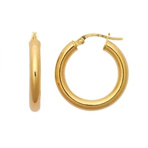 9ct Yellow Gold Hoops Earrings