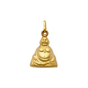 9ct YG Buddah Hollow Charm Pendant
