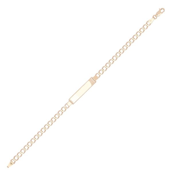 9ct YG Ladies ID <br>Bracelet