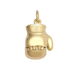 9ct YG Opening RightHand Boxing GlovePendant