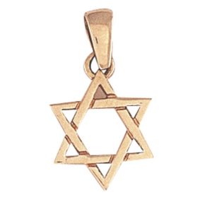 9ct Yellow Gold StarDavid Pendant