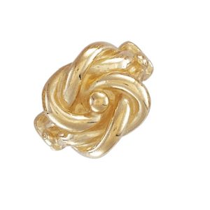 9ct YG Plain Large Knot Ring T