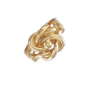 9ct YG Plain Small Knot Ring R