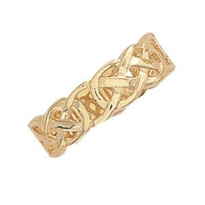 9ct YG Celtic <br>Ring T