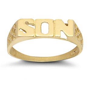 9ct YG Son <br>Ring Z
